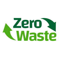 Poster - Zero waste labels. Green eco friendly label