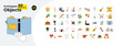 © The img - Archetypal symbols 2D linear cartoon objects bundle. Fantasy roleplay isolated line vector elements white background. Imagination, personality traits, hobby color flat spot illustration collection