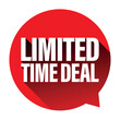 Limited Time Deal red label sticker