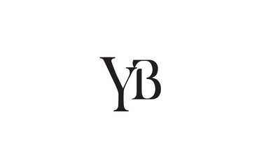 YB, BY, B, Y Abstract Letters Logo Monogram