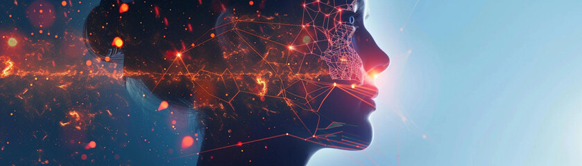 Robotics and AI development in a cybernetic network, reflecting cutting-edge technology and automation