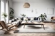 © Amber - nordic style living room interior design