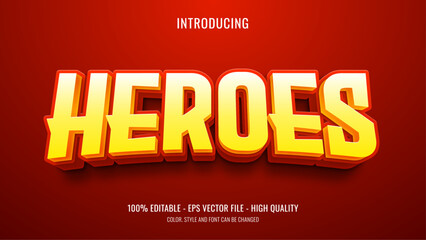 Sticker - Super hero editable text effect