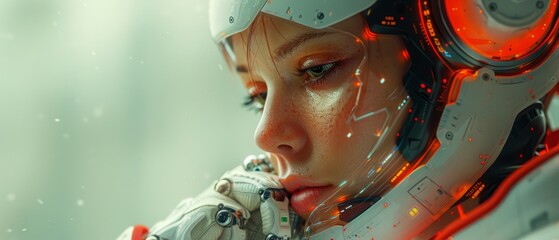 Leinwandbilder - An interactive chat using AI, Artificial Intelligence. Man enters commands to generate something and the technology generates the result.