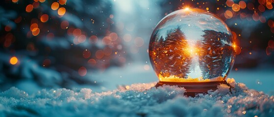 Sticker - The Snowglobe Concept - Abstract Defocused Background