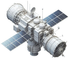 satelite earth one isolated telecomunications - ai generated