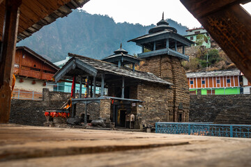 Wall Mural - Ancient Lakhamandal Shiva Temple: 12th-13th Century NAGARA Architecture, Uttarakhand, India