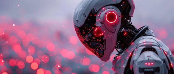 Leinwandbilder - Man using smart robot AI, artificial intelligence by entering command prompt for generating something, Futuristic technology transformation with ChatGPT.