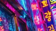 © Suwanlee - Colorful neon billboards at the Songpa Gu nightlife district in Seoul, South Korea