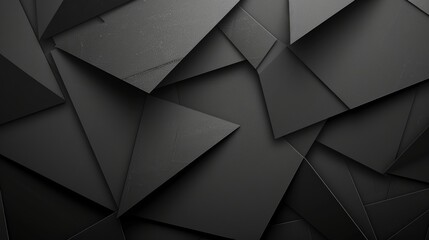 Wall Mural - abstract geometric dark background with paper design: modern wallpaper for wall art & business prese