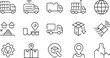 © RH Creative Design  - Shipping, Delivery, etc. Editable icon set vector collection.
