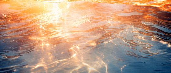 Wall Mural - the water is smooth and white with sun reflection
