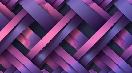 Wall Mural - vibrant geometric seamless pattern: abstract paper art wallpaper with gradient lines texture - ideal