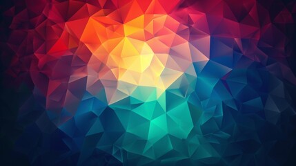 Wall Mural - abstract polygonal shape background: dark texture with geometric paper design - ideal for ads, produ