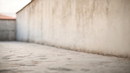 Wall Mural - White wall background cement texture