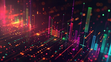 Wall Mural - modern minimal simple vectorized background for powerpoint of artificial intelligence, crypto curren