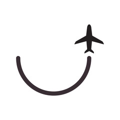 Sticker - smile traveling icon logo vector