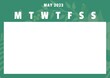 Organizing monthly activities, this calendar template with a fresh, spring theme invites serene plan