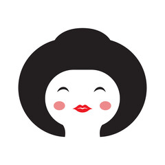 Sticker - culture korean beauty icon logo vector