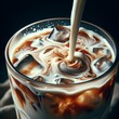 Refreshing Iced Coffee with Milk