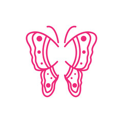 Poster - art butterfly icon logo vector