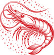 shrimp logo, Shrimp logo vector design, Shrimp vector icon