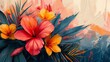 Abstract floral oil painting art wallpaper for prints, digital media, rugs, wallpapers, wall art, graphic design, social media, posters, gallery walls, t-shirts...