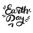 © clelia-clelia - World Earth Day inscription. Handwriting text banner World Earth Day. Hand drawn vector art.