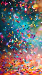 Wall Mural - rio carnival bokeh background birthday cologne ai art colorful carnival abstract generative party co