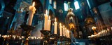 Fototapeta Sport - The candle flame in orthodox church, close up