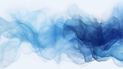 Wall Mural - Dark blue watercolor background, shades of blue in an artistic abstract spot