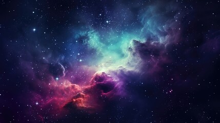 Wall Mural - a beautiful image of a space scene with stars. ideal for astronomy or science-related projects