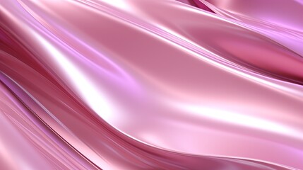 Poster - This is a close-up image showcasing the details of a shimmery pink surface with a graceful curve creating an abstract design