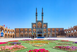 Fototapeta Tulipany - Amir Chakhmaq complex and square in Yazd, Iran.
