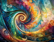 Colorful Fractals as Background Art 2