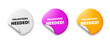 © blankstock - Volunteers needed tag. Price tag sticker with offer message. Volunteering service sign. Charity work symbol. Sticker tag banners. Discount label badge. Vector
