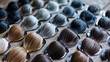 haircolor samples in salon for hairdye , various options for hair color