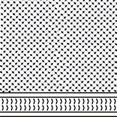 Palestine Scarf pattern Arabic Black kufiya
