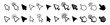 Cursor icon. Computer mouse click cursor arrow icons set and loading icons. Isolated on transparent background