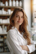 © TEERAPONG - Pharmacy store interior  dedicated pharmacist  expert medical advice, medication management, and healthcare counseling highlighting the importance accessible pharmaceutical care and patient wellness