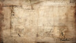 © LiliGraphie - Old newspaper. Aged brown paper grunge vintage texture. Overlay template background