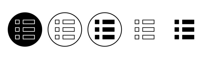 Menu Icon set. web menu icon. hamburger menu symbol