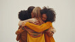 © ink drop - A group of women hugging close together. Female community and support