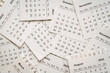 © MarekPhotoDesign.com - background of monthly calendar pages, business and time passing concept