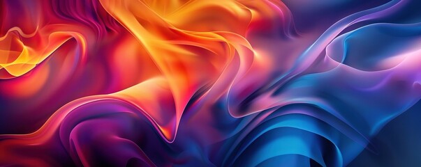 Wall Mural - Abstract background with smooth shapes