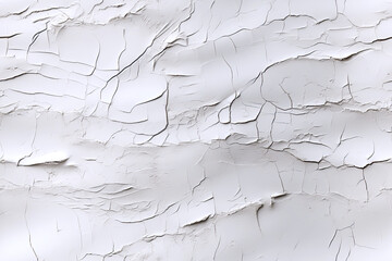 Wall Mural - seamless pattern texture of a concrete wall with cracks and scratches on plaster surface on a white background