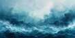 Illustration of a sea and clouds. Created with Ai