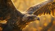 © sopiangraphics - Soaring white-tailed eagle with wings spread wide, exemplifying freedom and the majesty of wildlife.