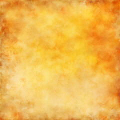 Yellow orange background with texture and distressed vintage grunge and watercolor paint