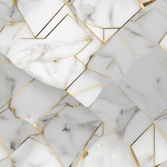 Wall Mural - geometric marble textures seamless pattern, generative ai